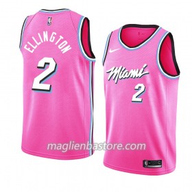 Maglia NBA Miami Heat Wayne Ellington 2 2018-19 Nike Rosa Swingman - Uomo